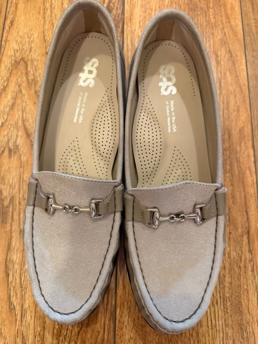 SAS bone colored Loafers size 10 N